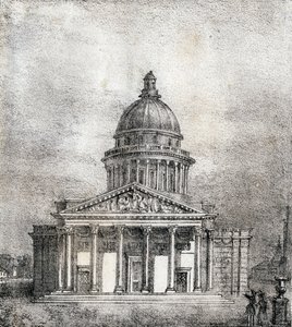 El Panteón - "Alphabet Picturesque des Monumens de Paris" c.1840 (grabado) de French School