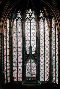 La vidriera en el coro de la Capilla Superior, 1246-48 de French School