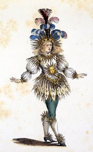 El rey sol en traje de teatro. s.d. siglo XVIII
