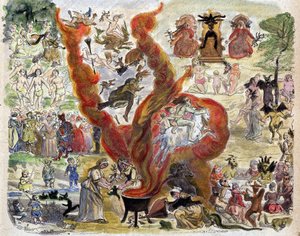 Las supersticiones del año mil (1000): el Sabbath - en Historia de los Papas de French School