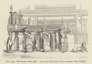 El trono del shah de French School