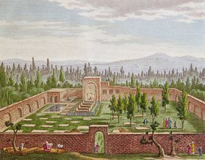 La tumba del gran poeta persa Hafiz Shirazi (c.1325-c.1388) en Shiraz
