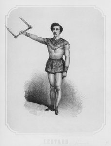 El trapecista Jules Leotard, c.1860 de French School