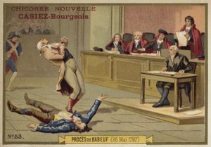 El juicio de Gracchus Babeuf, París, Revolución Francesa, 26 de mayo de 1797