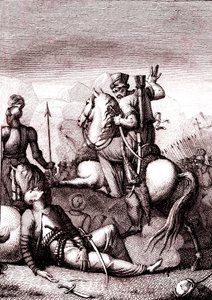 El sultán turco Solimán en "Jerusalén liberada" de Torquato Tasso de French School