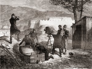 El uso de la fotografía por el ejército francés durante el siglo XIX, de Les Merveilles de la Science, publicado c.1870 de French School