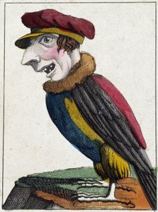 El buitre en caricatura, estudio de carácter "carácter volátil" s. XIX, imaginería popular