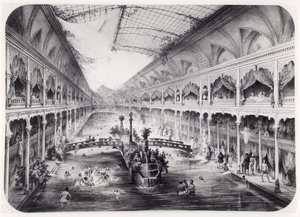 El gimnasio acuático de los Campos Elíseos en París, 1847