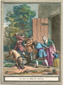 El lobo, la madre y el niño