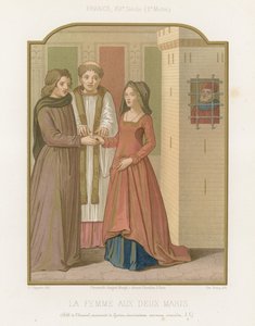 La mujer con dos maridos de French School