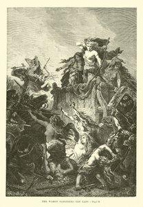 Las mujeres defendiendo los carros de French School