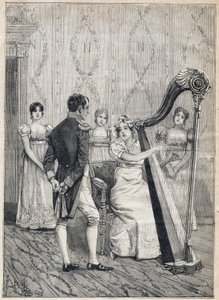 Teatro de la Porte Saint Martin donde se representa una obra titulada "Napoleón", en "Le Petit Parisien" el 17/12/1893 (grabado)