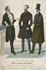 Tres jóvenes elegantes, 1841 de French School