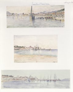 Tres vistas de Sainte Maxime de French School