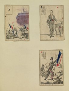 Tres cartas conmemorativas de los héroes de julio de 1830, 1831 de French School
