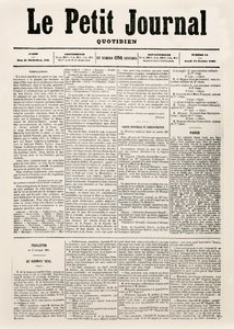 Portada del diario Le Petit Journal, 12 de febrero de 1863
