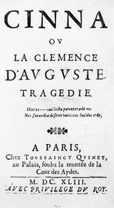 Portada de Cinna ou la Clemence d