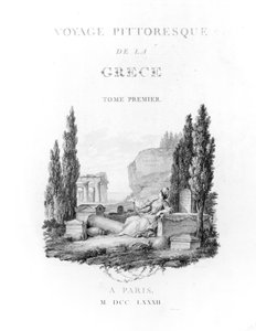 Portada de Voyage Pittoresque de la Grèce por Choiseul-Gouffier, publicado en 1782