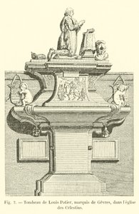 Tumba de Louis Potier, marqués de Gevres, en la iglesia de los Celestinos de French School