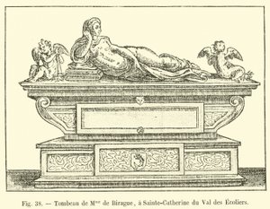 Tumba de Mme de Birague, en Sainte-Catherine du Val des Escoliers de French School