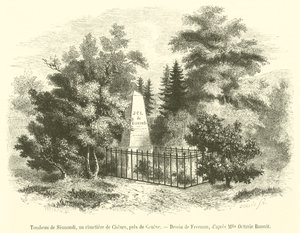 Tumba de Sismondi, en el cementerio de Chenes, cerca de Ginebra de French School