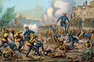 Guerra de Tonkín (Vietnam). Defensa de Tuyên Quang por las tropas francesas del 14 de febrero al 3 de marzo de French School
