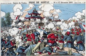 Guerra de Tonkin: Captura de Sontay, 16 y 17 de diciembre. de French School