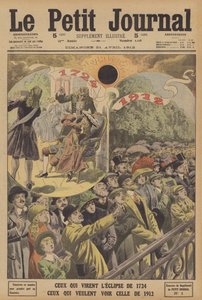 Eclipses solares totales en 1724 y 1912 de French School