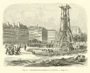 Traslado de la columna el 21 de abril de 1858