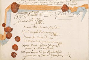 Tratado de Westfalia, firmado en Münster 24 de octubre de 1648 de French School