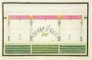 Tratado del Nawab con los británicos en Benarés en 1765 en el que estuvo presente Gentil del Álbum Gentil, publicado en 1774 de French School