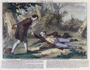 Troppmann envenena a Jean Kinck en el bosque de Wattwiller, 1869 de French School