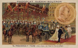 El Zar Nicolás II de Rusia visitando París
