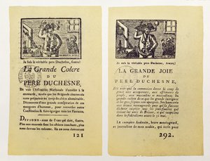 Dos páginas de La Grande Colere de Pere Duchesne, 1792