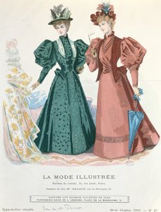 Dos mujeres, de La Mode Illustrée, 1895