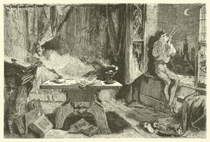 Tycho Brahe midiendo la distancia que separa las estrellas de French School