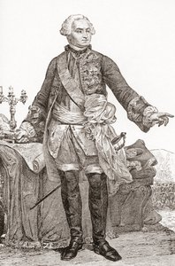 Ulrich Frédéric Woldemar, Conde de Lowendal, 1700-1755. Soldado y estadista francés nacido en Alemania. De Les Heures Libres publicado en 1908 de French School