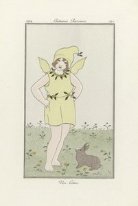Un Lutin, de Costumes Parisien, pub.1914 (litografía en color) de French School