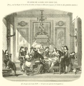Una comida bajo Luis XIV de French School