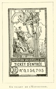 Un ticket de la Exposición (grabado)