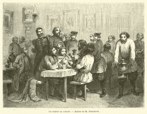 Un traktir o taberna de French School