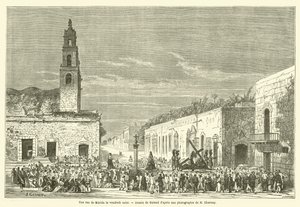 Una calle de Mérida el Viernes Santo de French School