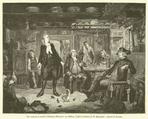 Una escena de la comedia de Erasmus Montanus