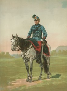 Soldado francés no identificado a caballo de French School