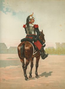 Soldado francés no identificado a caballo de French School