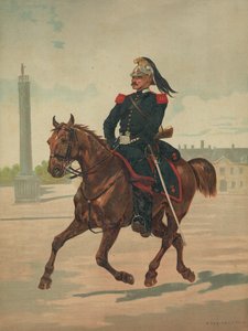 Soldado francés no identificado a caballo de French School