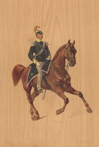 Soldado no identificado a caballo