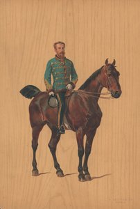 Soldado no identificado a caballo