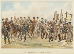 Uniformes del Ejército Ruso (cromolito) de French School