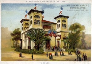 Exposición Universal de 1889. El Pabellón de Mónaco de French School